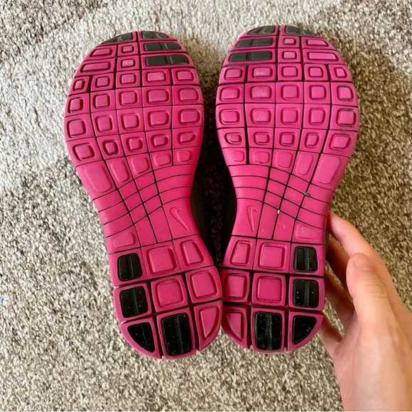 Nike free 4.0 v2 smoking gray grey pink running sneakers - Picture 5 of 8